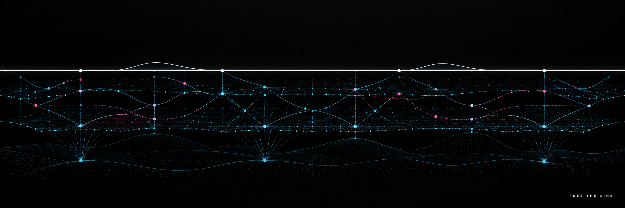 The Invisible Work Behind a Reliable Digital Ecosystem — abstract systems diagram by Free the Line